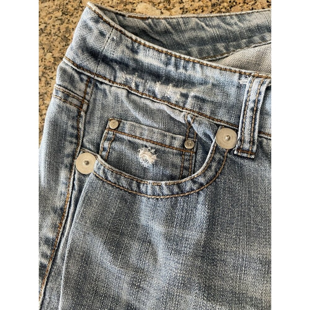 Z Cavaricci Y2K Boyfriend PLUS size 16 Distressed Straight Leg Jeans - Picture 11 of 15
